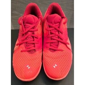 Men's Under Armour TB Spawn Anamatronix Orange and Red Sneakers Size 12